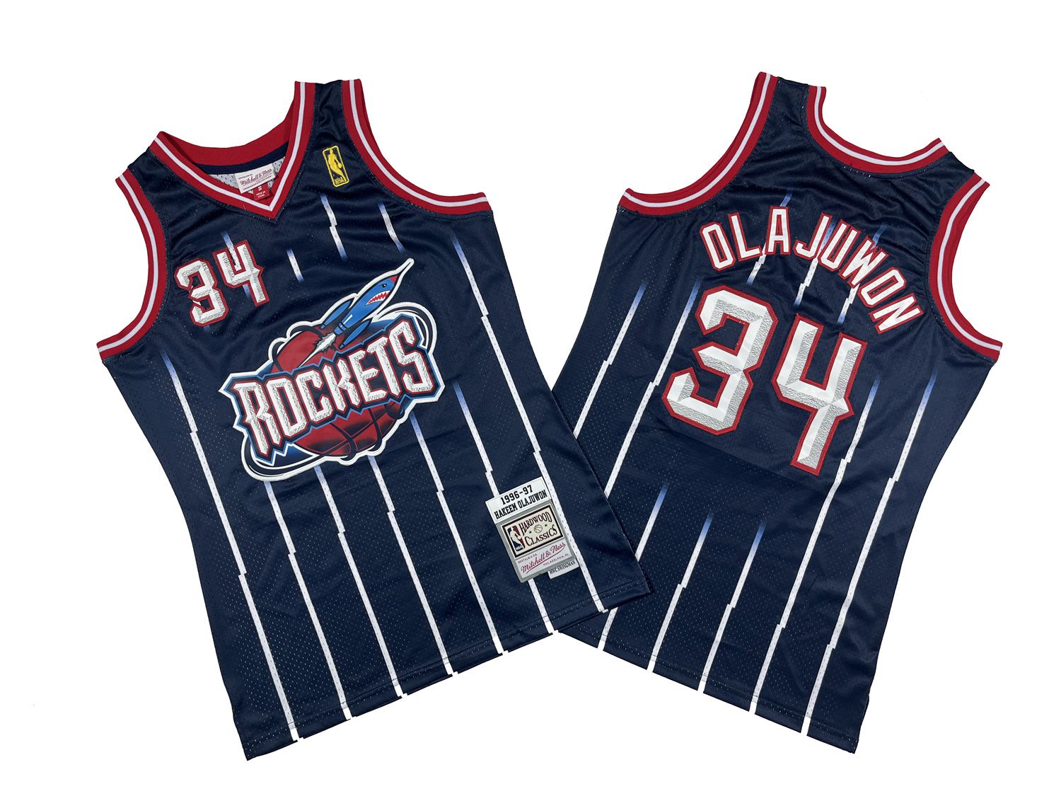 Men Houston Rockets #34 Olajuwon Blue Throwback NBA Jersey->washington wizards->NBA Jersey